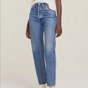 90'S PINCH WAIST HIGH RISE STRAIGHT IN NAVIGATE